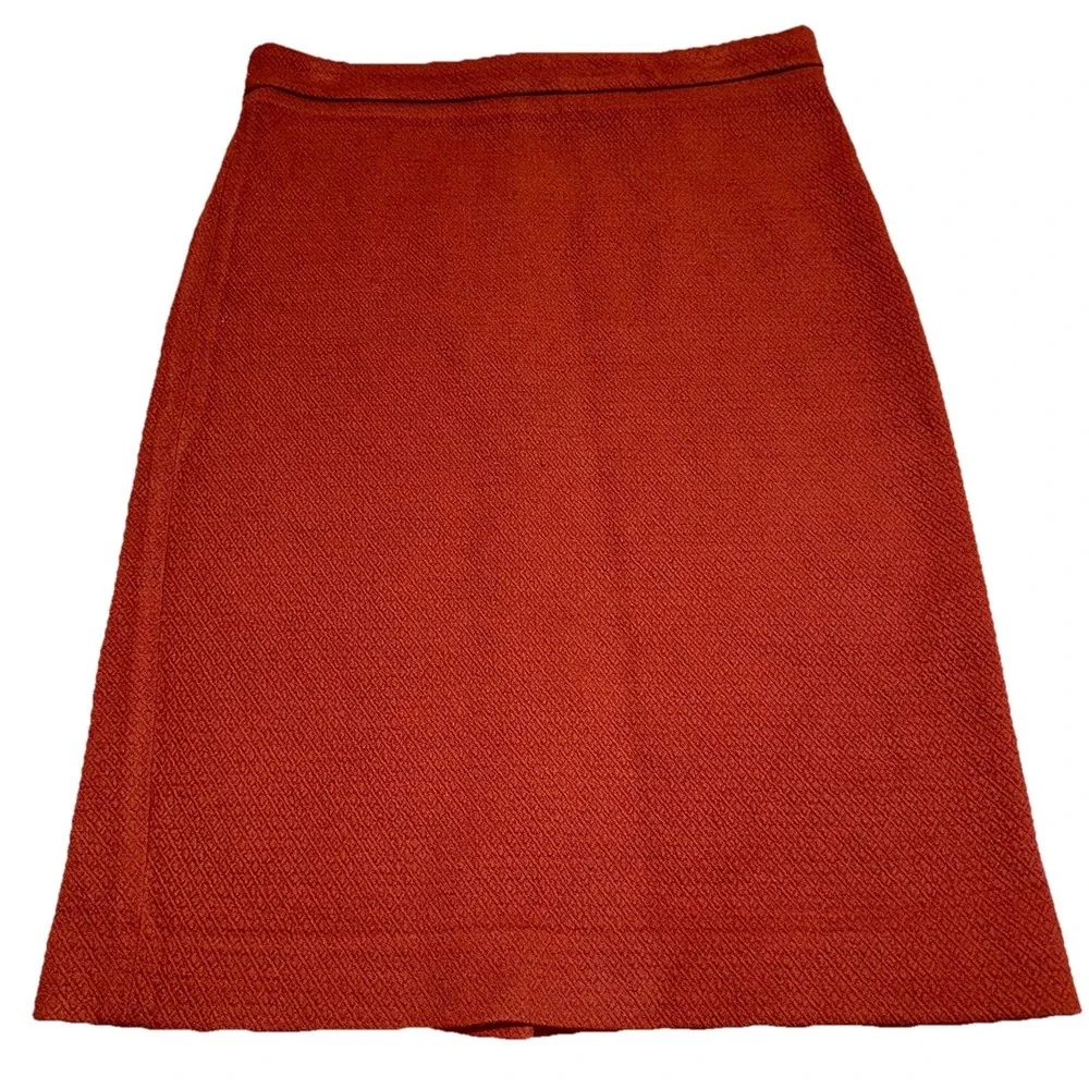 Ann Taylor 2-Piece Set Burnt Orange Peplum Tank (S) & Pencil Skirt‎ (6) Women's